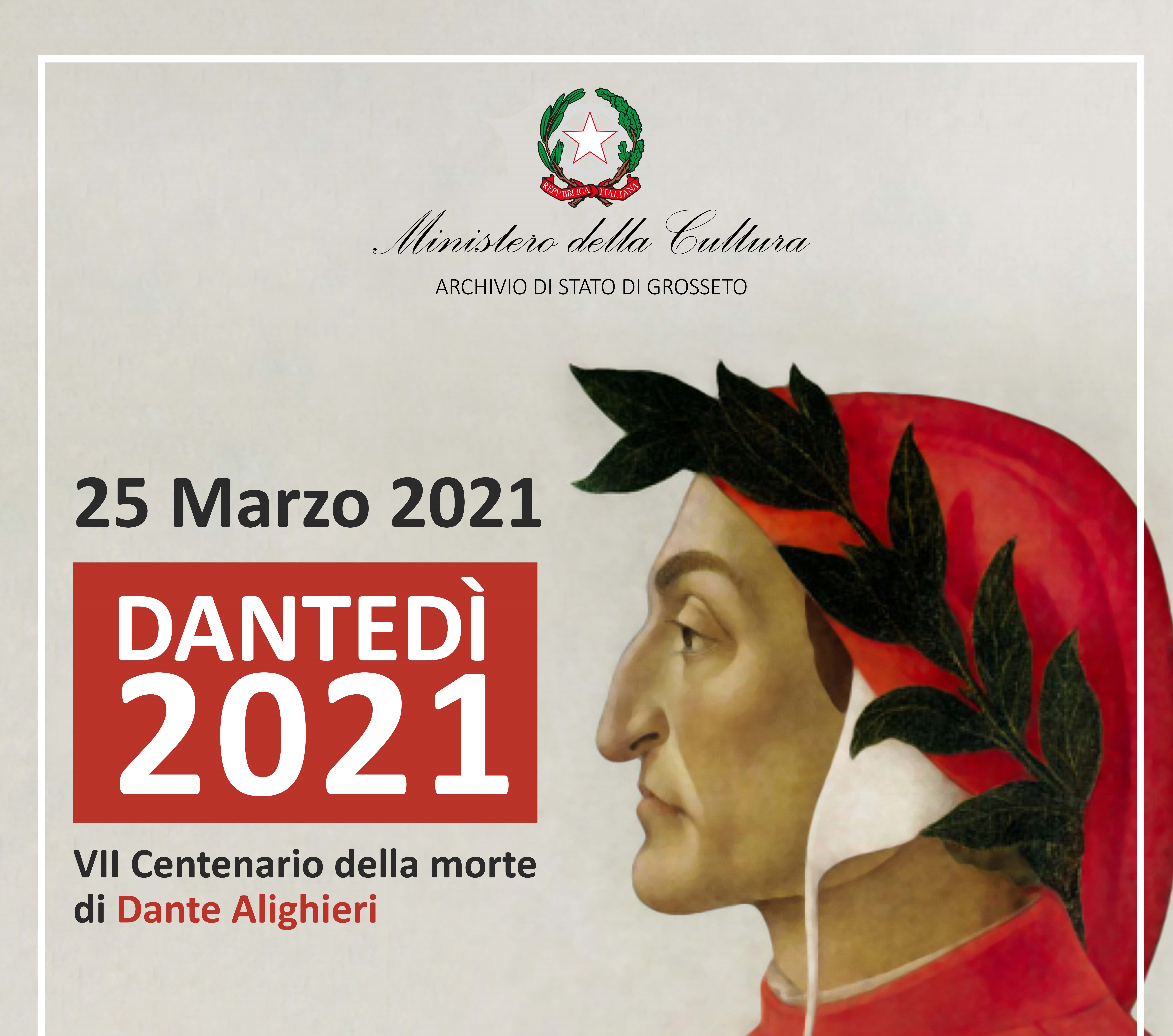DANTEDì 2021 Conferenza su Dante e lettura del primo canto dell'Inferno